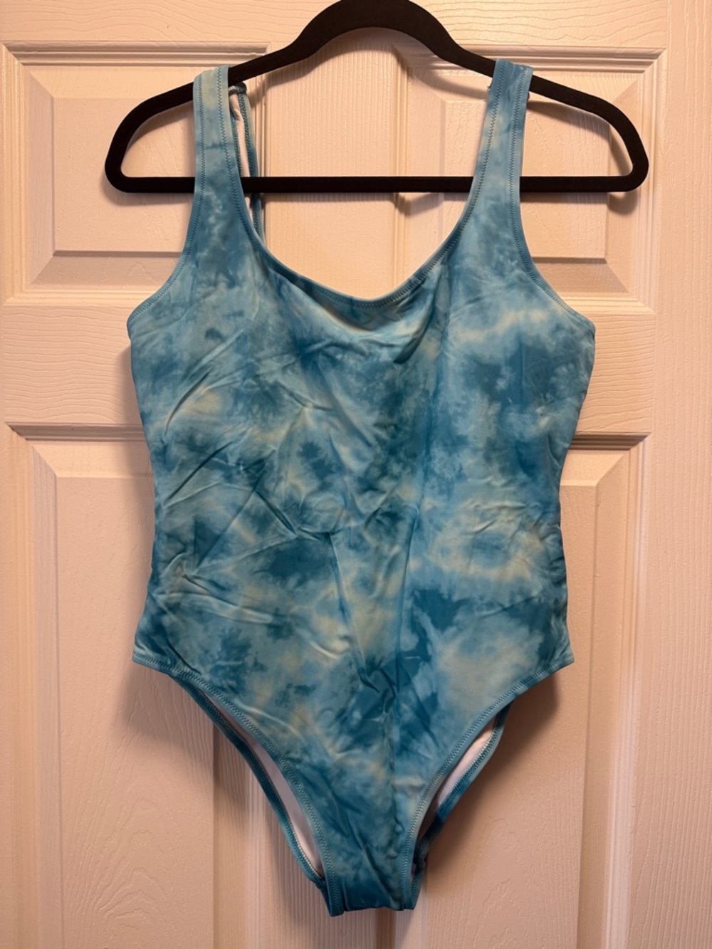 PINK Victoria's Secret Blue Tie-Dye One-Piece Swimsuit
